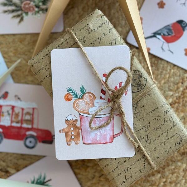 Herkkumuki-joulukortti